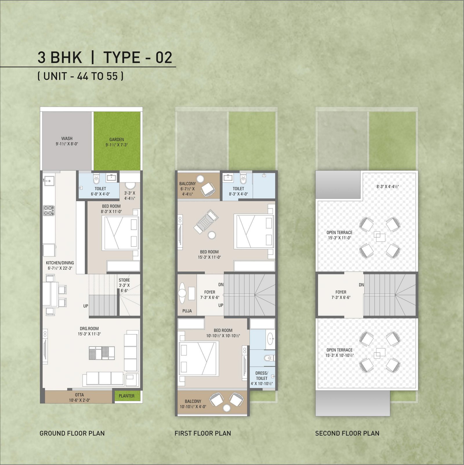 3 BHK — Type 02